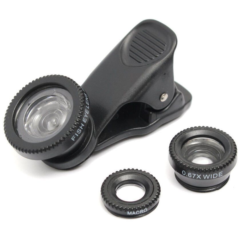 Universal 0.67X Zoom Clip Optical Lens Holder Mobile Magnifier LQ-001 For Camera Fits Laptop Tablet Phone Black