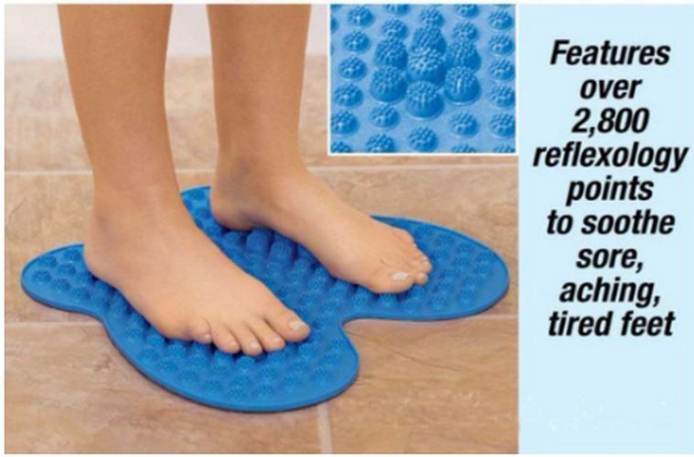 Foot Massager Mat Reflexology Walk Pain Relieve-Blue