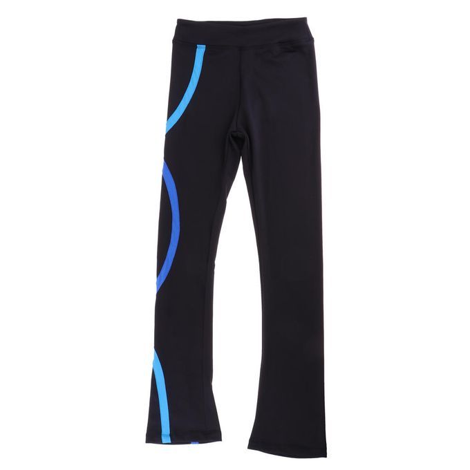 Ice Skating Pants Practicing Training Leggings Black Tights Blue 150