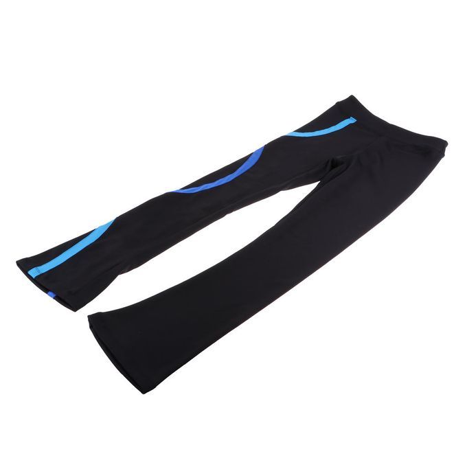Ice Skating Pants Practicing Training Leggings Black Tights Blue 150