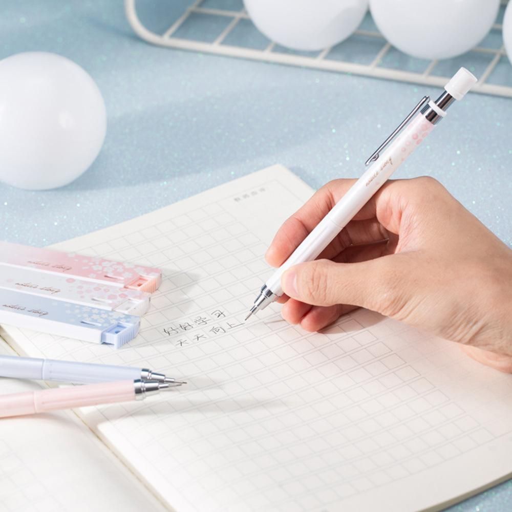 Deli Mechanical Pencil Set Automatic Drafting Pencil Includes 3 Pencils/3 Pack 0.5mm Lead Refills Drawing Pencil Refillable for Drafting/Sketching/Illustrations/Architecture 3-Count
