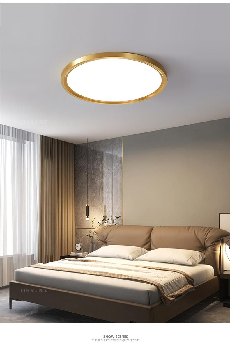 Light luxury ultra-thin lamp bedroom lamp led ceiling lamp