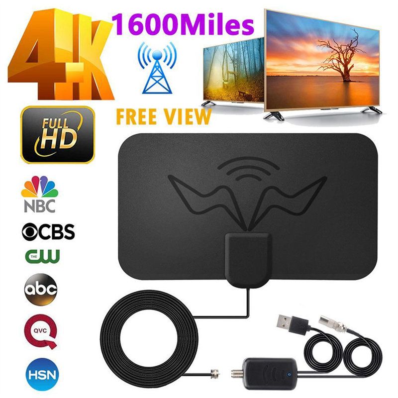 Indoor TV Antenna Amplifier Satellite Digital Freeview