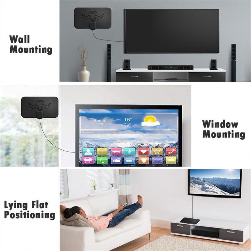 Indoor TV Antenna Amplifier Satellite Digital Freeview