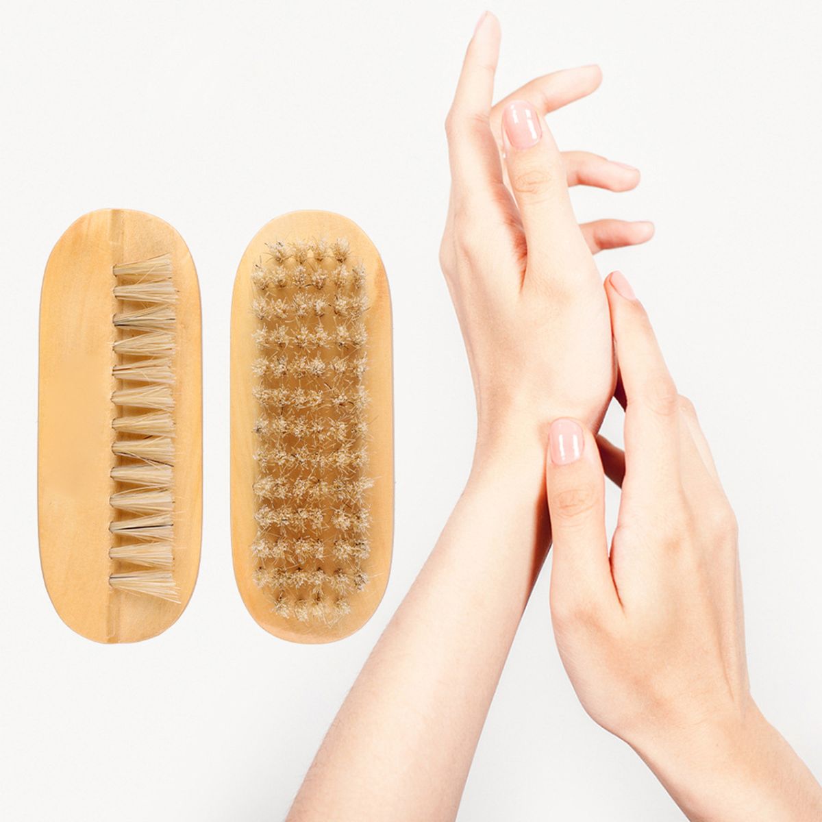 Nail Dust Brush Wooden Nail Dust Removal Brushes For Acrylic