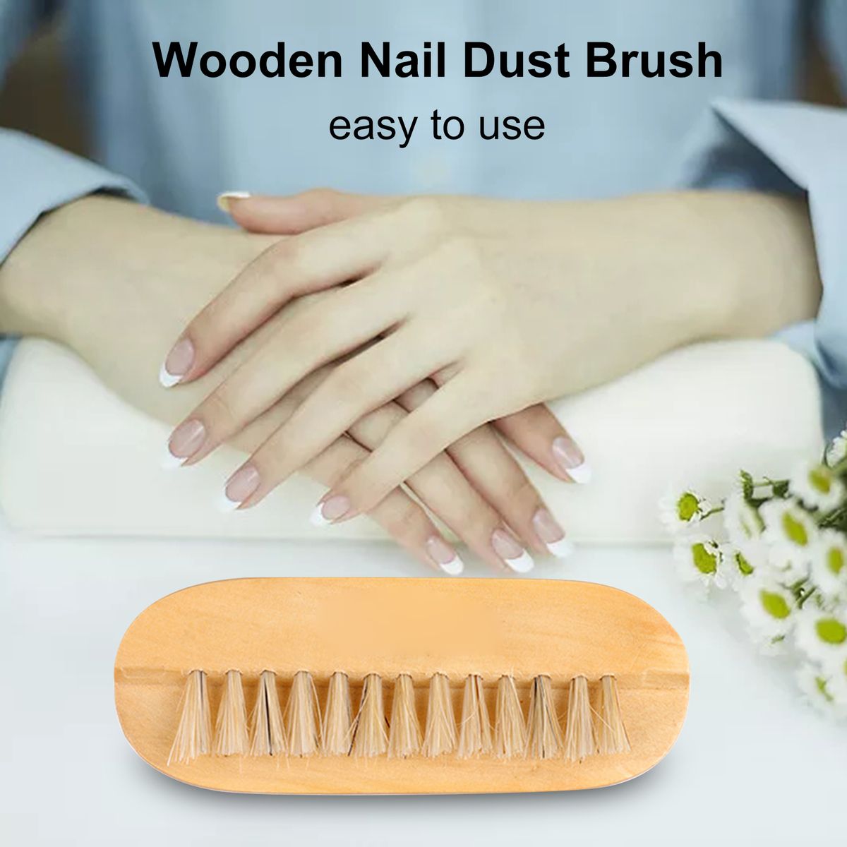 Nail Dust Brush Wooden Nail Dust Removal Brushes For Acrylic
