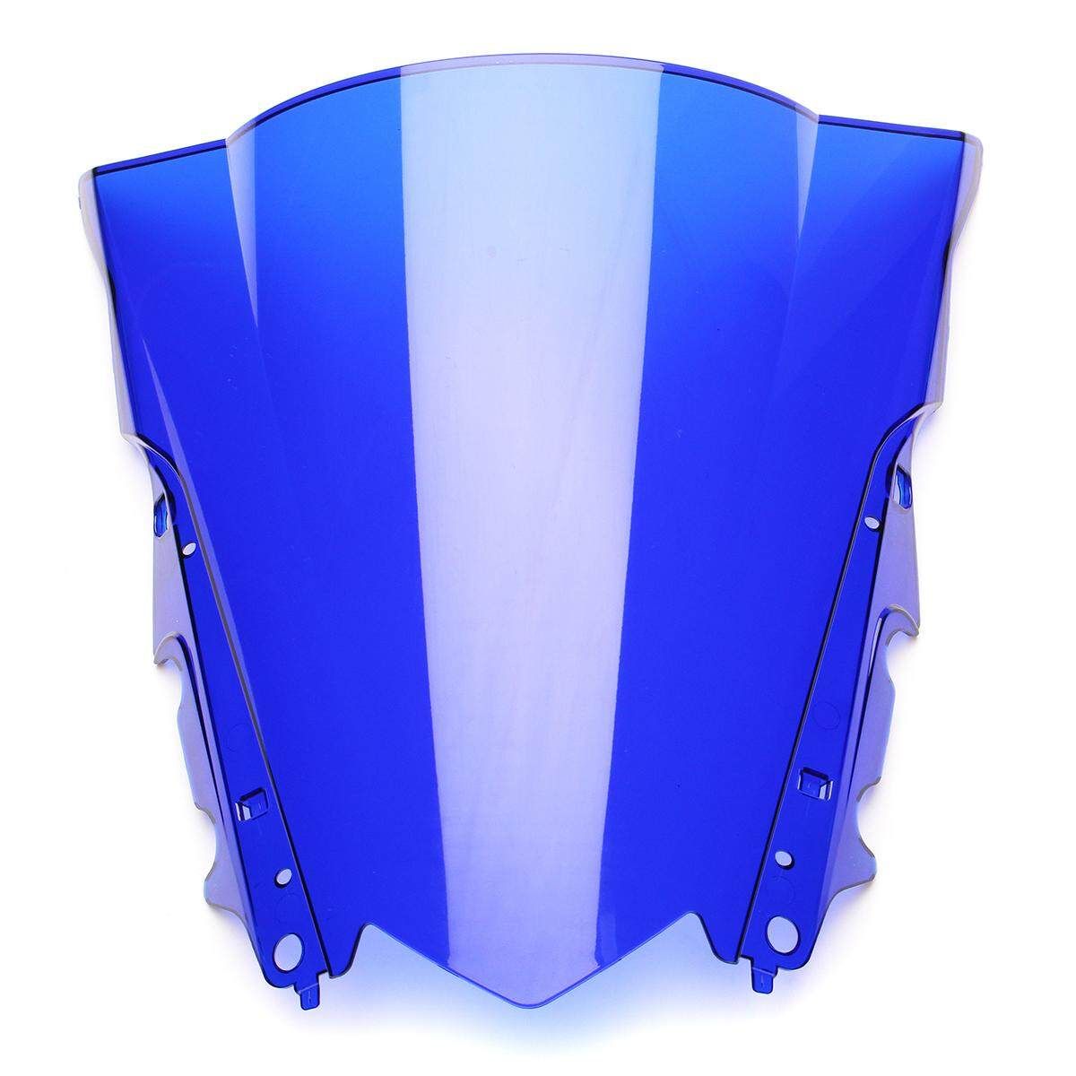 ABS Windshield WindScreen Double Bubble For Yamaha YZF-R25 2014-2016 R3 2015-16 (Blue) Transparent Blue