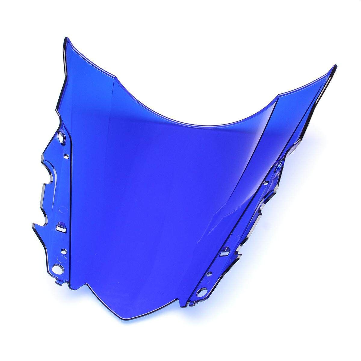 ABS Windshield WindScreen Double Bubble For Yamaha YZF-R25 2014-2016 R3 2015-16 (Blue) Transparent Blue