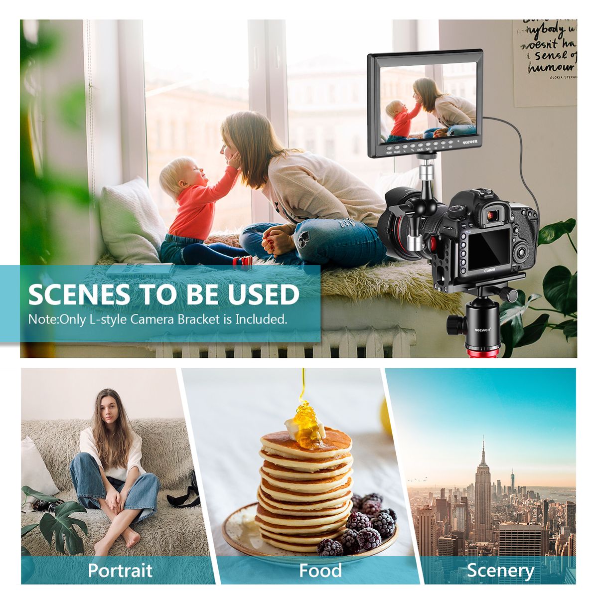L Shape Bracket Vertical QR Plate Universal DSLR Camera L Bracket With 1/4 Inch Screw Arca Swiss Compatible With Osmo Ronin Zhiyun Nikon Canon Sony DSLR Camera