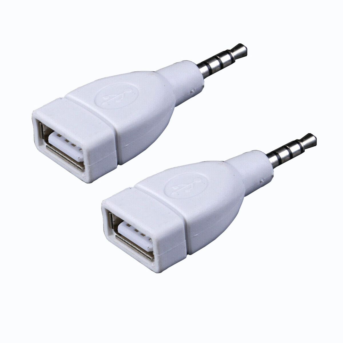 3.5mm Male Jack To USB 2.0 Female Plug Adapter Connector Car Auxiliary