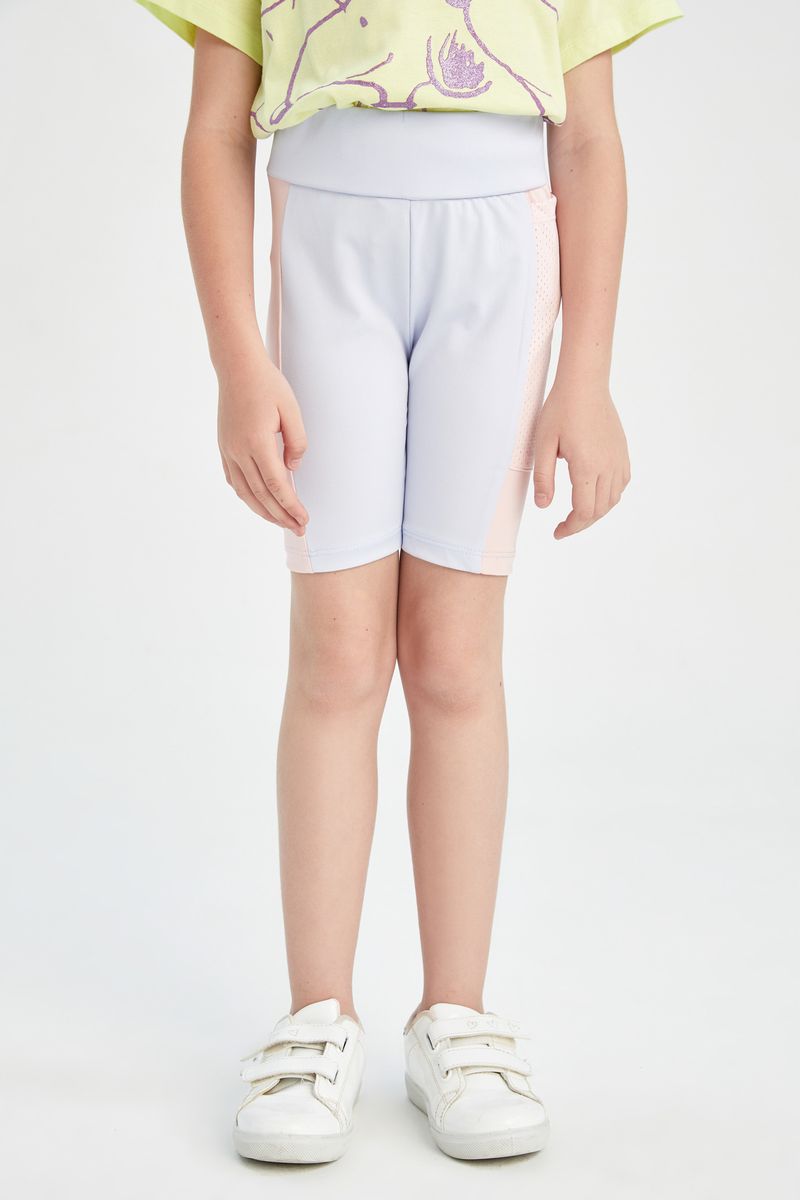 Girl Knitted Legging Fit Leggings -Blue