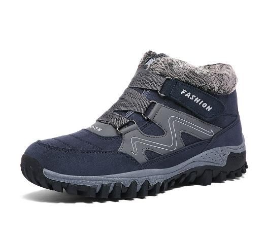 2022 cross-border large size outdoor wholesale elderly cotton shoes women winter high top snow shoes elderly walking shoes mother shoes 6137 blue cotton shoes 45