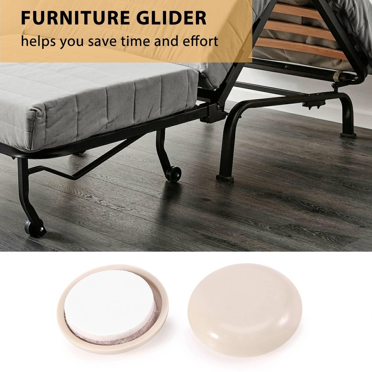 Round Furniture Sliders Reusable Glider Moving Pad for Moving Heavy Furniture on the Floor Carpet Surface