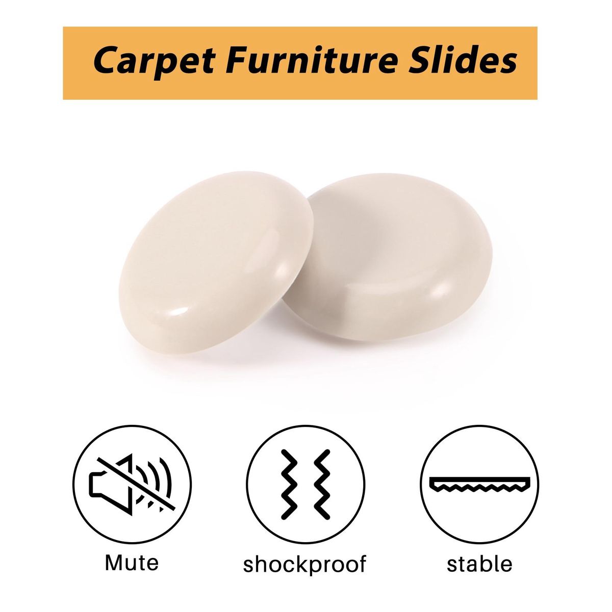 Round Furniture Sliders Reusable Glider Moving Pad for Moving Heavy Furniture on the Floor Carpet Surface