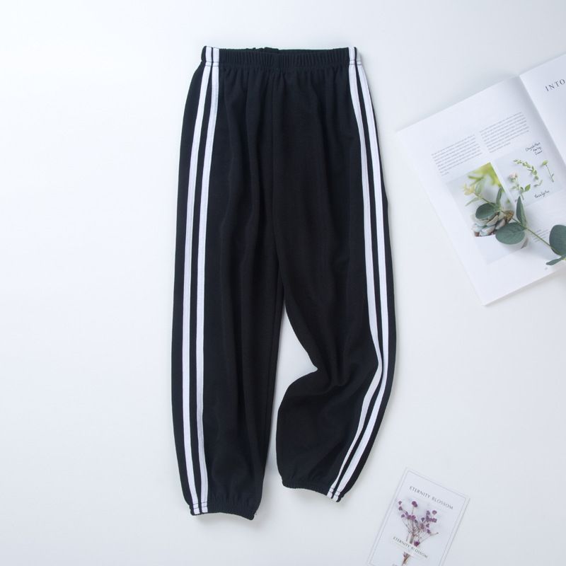 5-12 Years Children Boy And Girls Casual Stripe Sports Pants