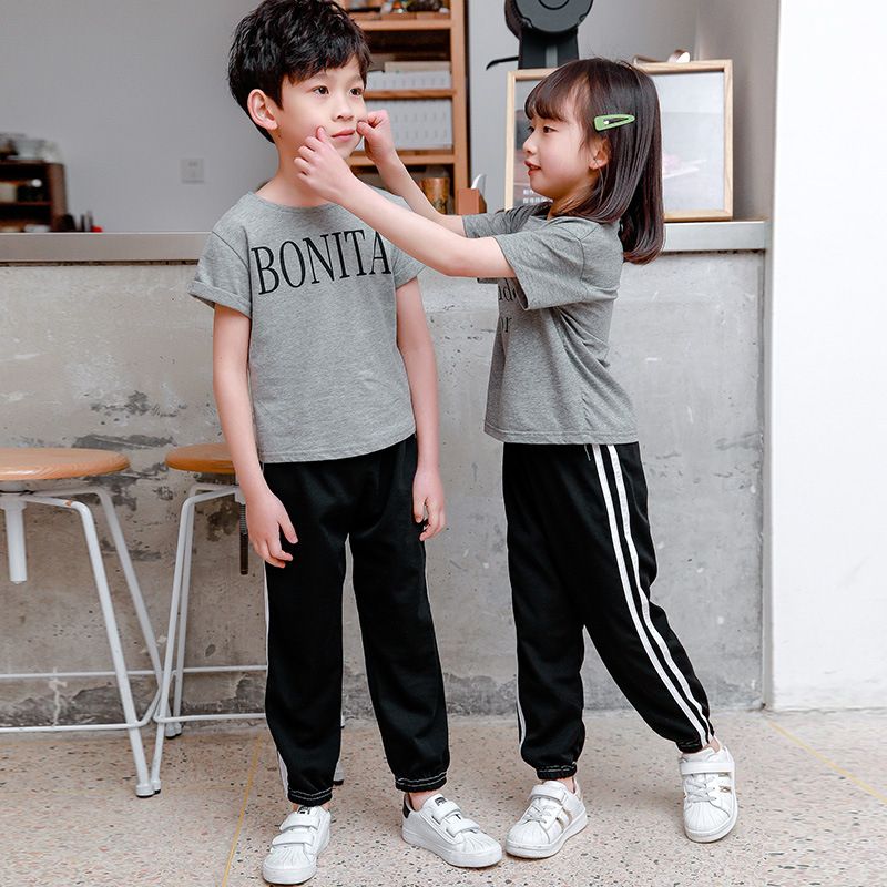 5-12 Years Children Boy And Girls Casual Stripe Sports Pants