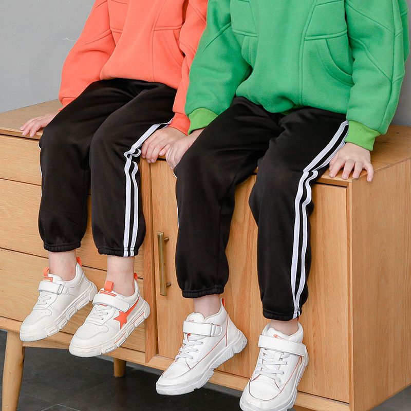 5-12 Years Children Boy And Girls Casual Stripe Sports Pants