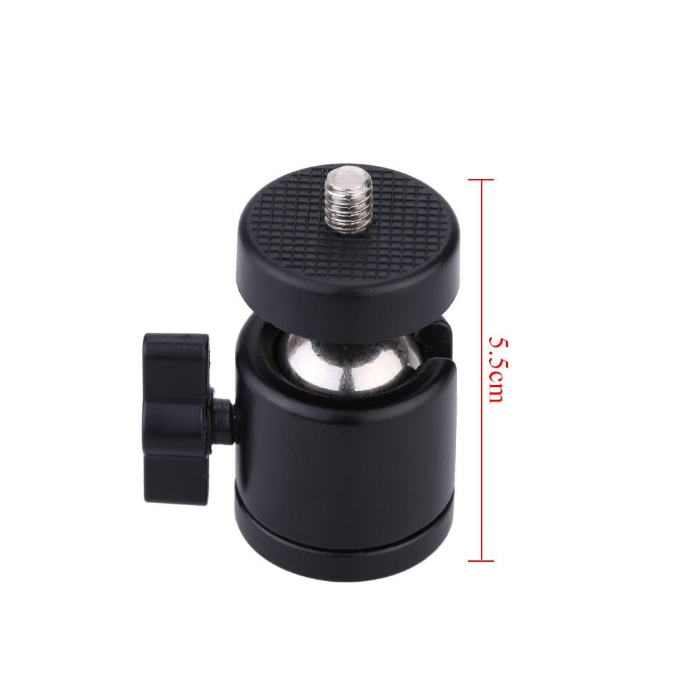 2pcs 360 Degree Rotating Swivel Mini Tripod Ball Head With