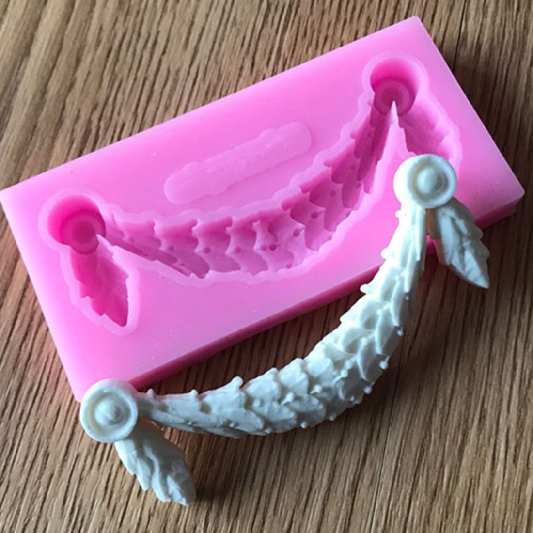 2 PCS Fondant Cake Silicone Mold Hollow Embossed Border Frame Retro Photo Frame Mould(13th 17-157 )