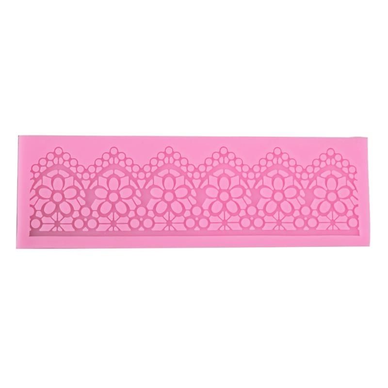 2 PCS DIY Baking Tools Lace Silicone Moulds Fondant Cake Surrounding Decoration Tools Chocolate Mould