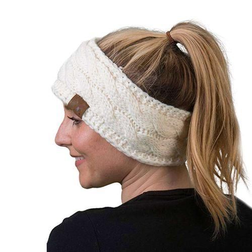 Light Blue Yarn Color Spring Winter Ear Warmer Headband For