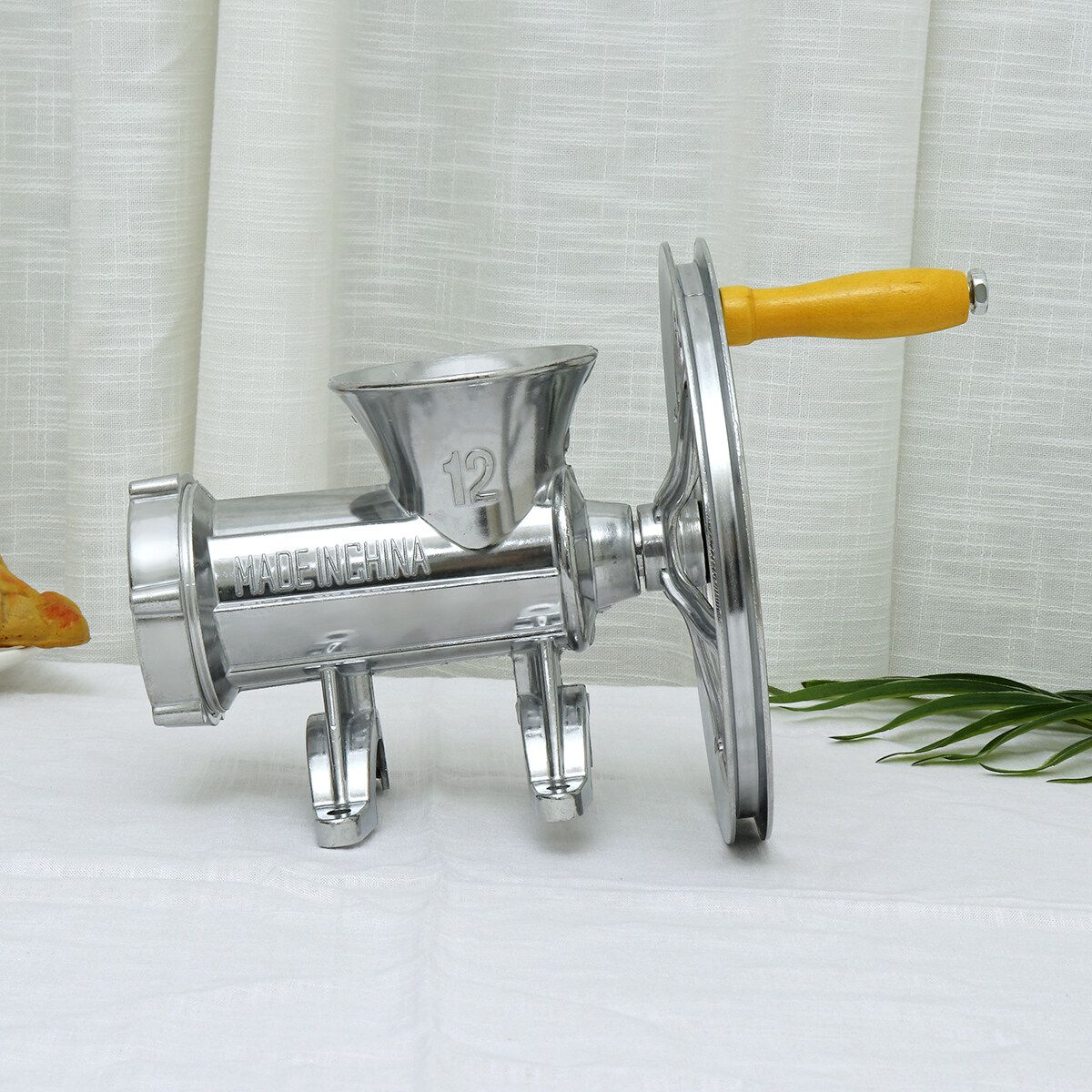 (Multi-function) Heavy Duty Manual Hand-Operated Meat Mincer Grinder Flour Mill Vegetable Chili Noodles Spice Garlic Beef Pasta Sausage Maker For Home Kitchen Restaurant