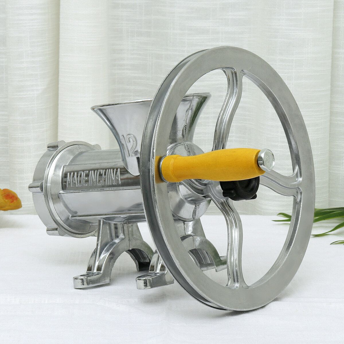 (Multi-function) Heavy Duty Manual Hand-Operated Meat Mincer Grinder Flour Mill Vegetable Chili Noodles Spice Garlic Beef Pasta Sausage Maker For Home Kitchen Restaurant