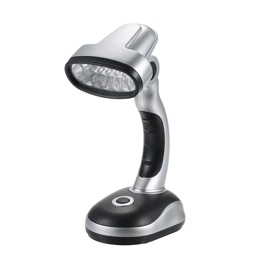 12 LED Portable Desk Light Table Lamp 3 * AA Batteries Operated Adjustable Illumination Angle For Working Students Reading