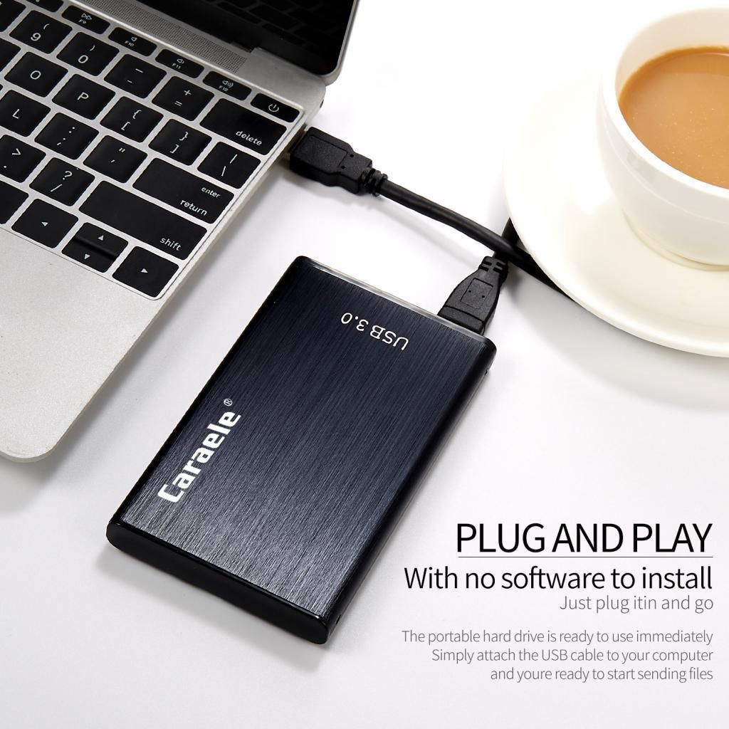 500 GB Ultra Slim Portable External Hard Drive  USB 3.0