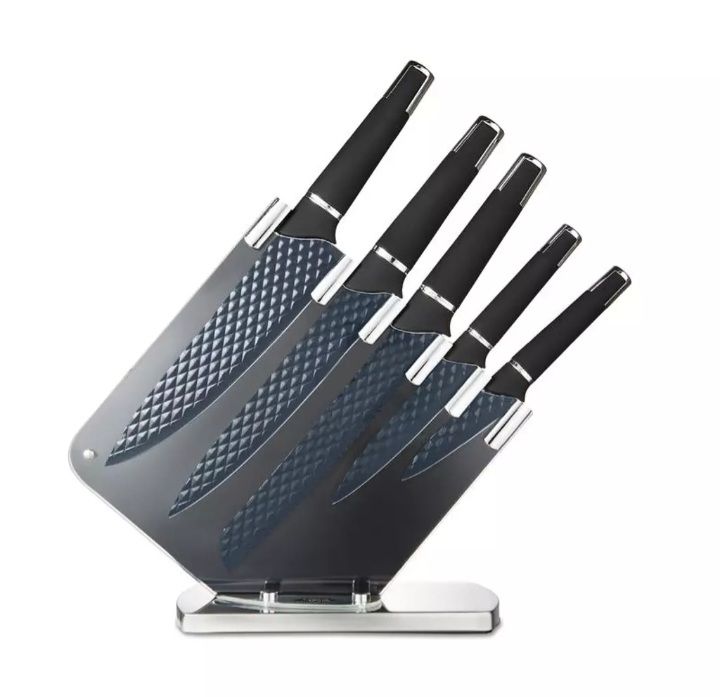 Precision 5 Piece Knife Set With Acrylic Storage Stand