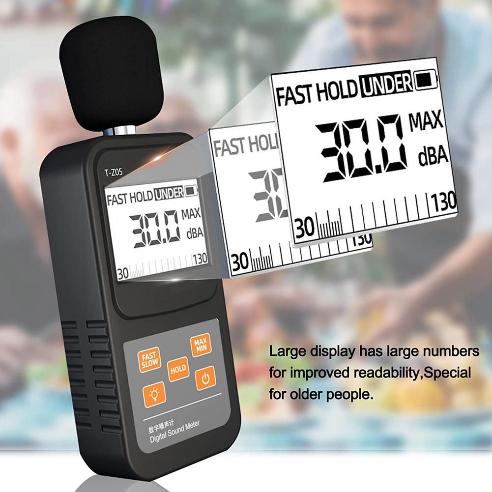 Digital Sound Level Meter Handheld SPL Meter,30-130