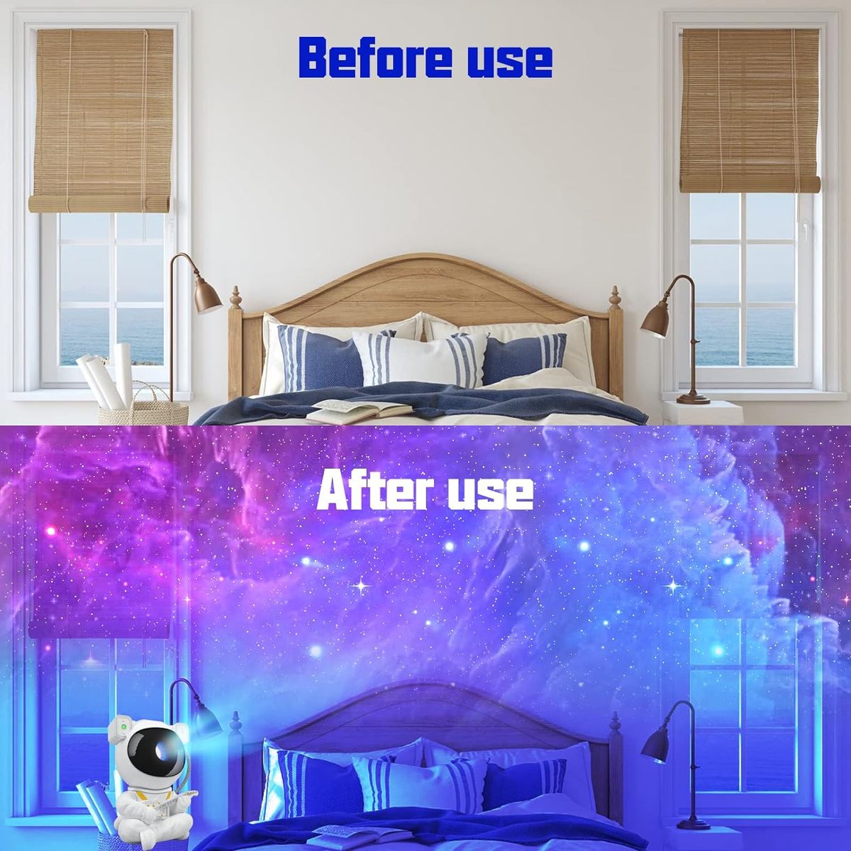 Astronaut Starry Sky Galaxy Stars Projector Lamp Night Light