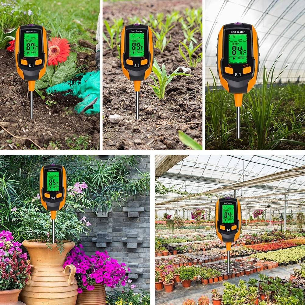 Soil PH Meter, Digital Plant Moisture Meter With