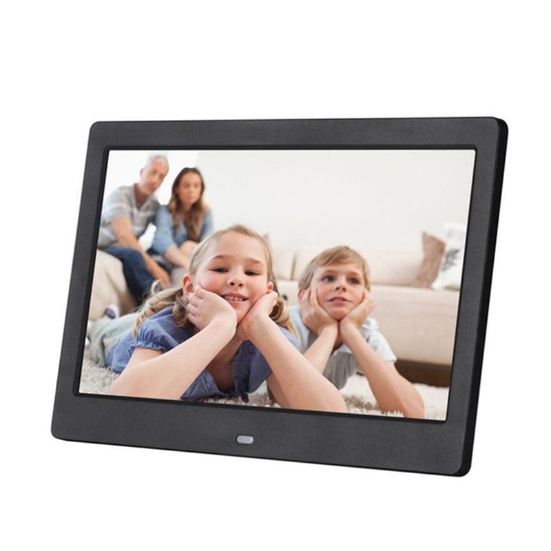 10.1 Inch LCD Digital Photo Frame HD 1024 X 600 Electronic Album With Wireless Remote Control Black