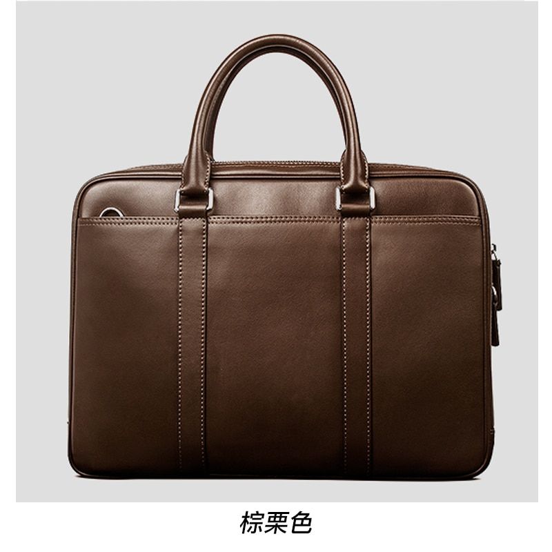 Genuine Leather Office Bags For Men Business Bag Handbag Men Laptop Bag High Capacity Man