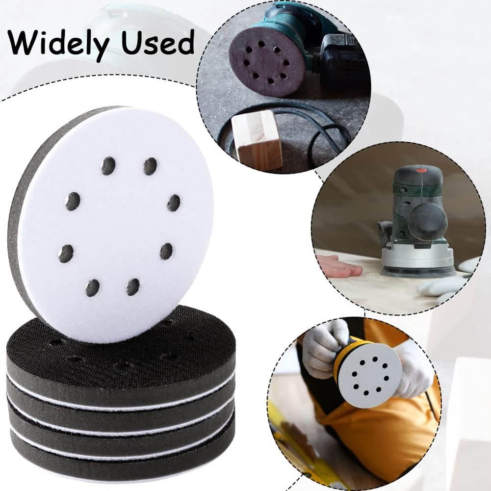 Soft Density Interface Pads 5 Inch 8 Holes Hook and Loop