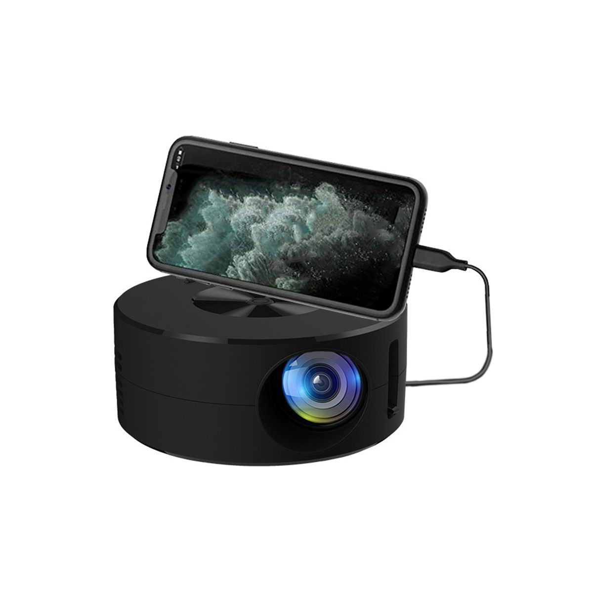 YT200 LED Mobile Phone Projector Home Mini P