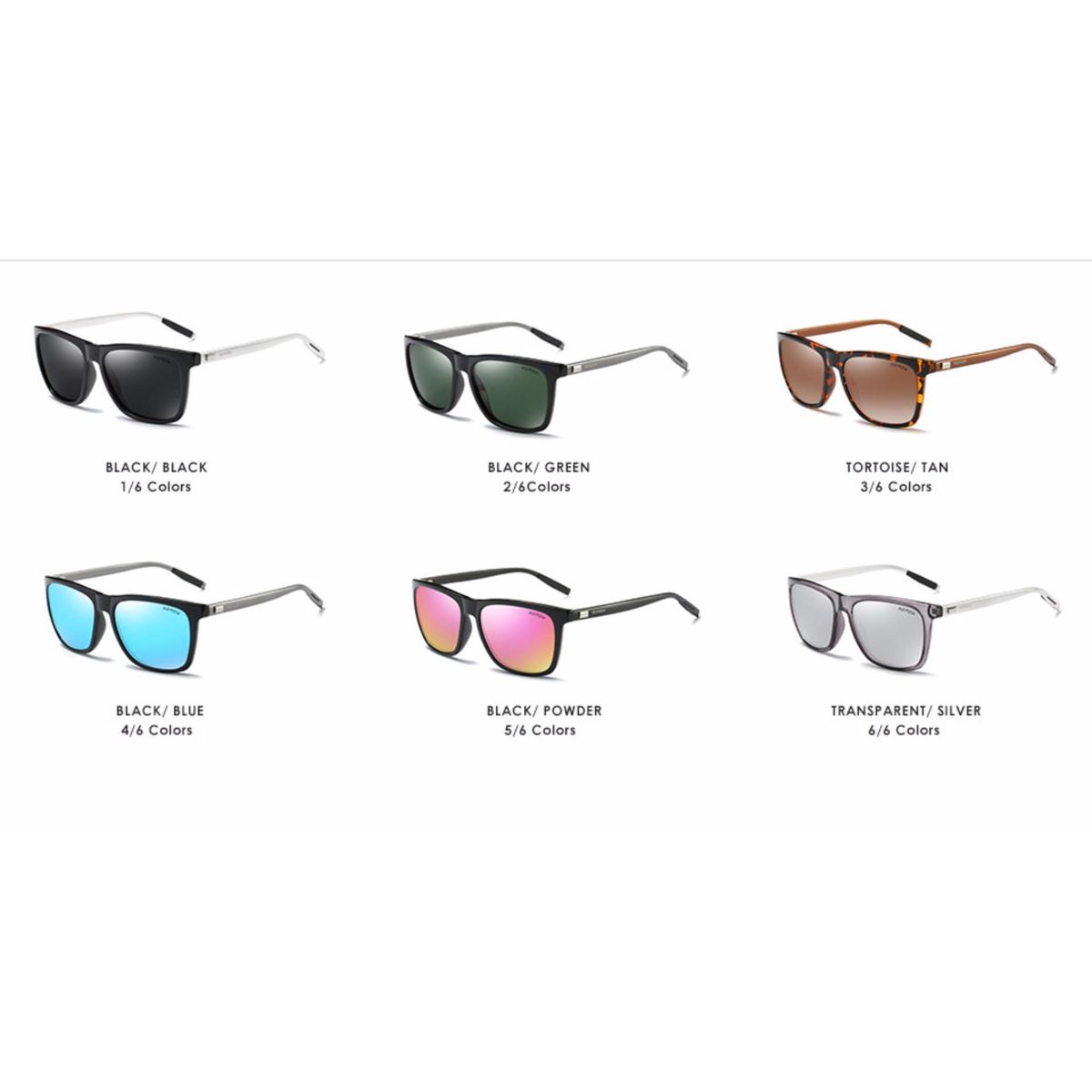 Brand Unisex Retro Aluminum+TR90 Sunglasses Polarized Lens Vintage Eyewear Accessories Sun Glasses For Men/Women 6108（Green）    CUIII