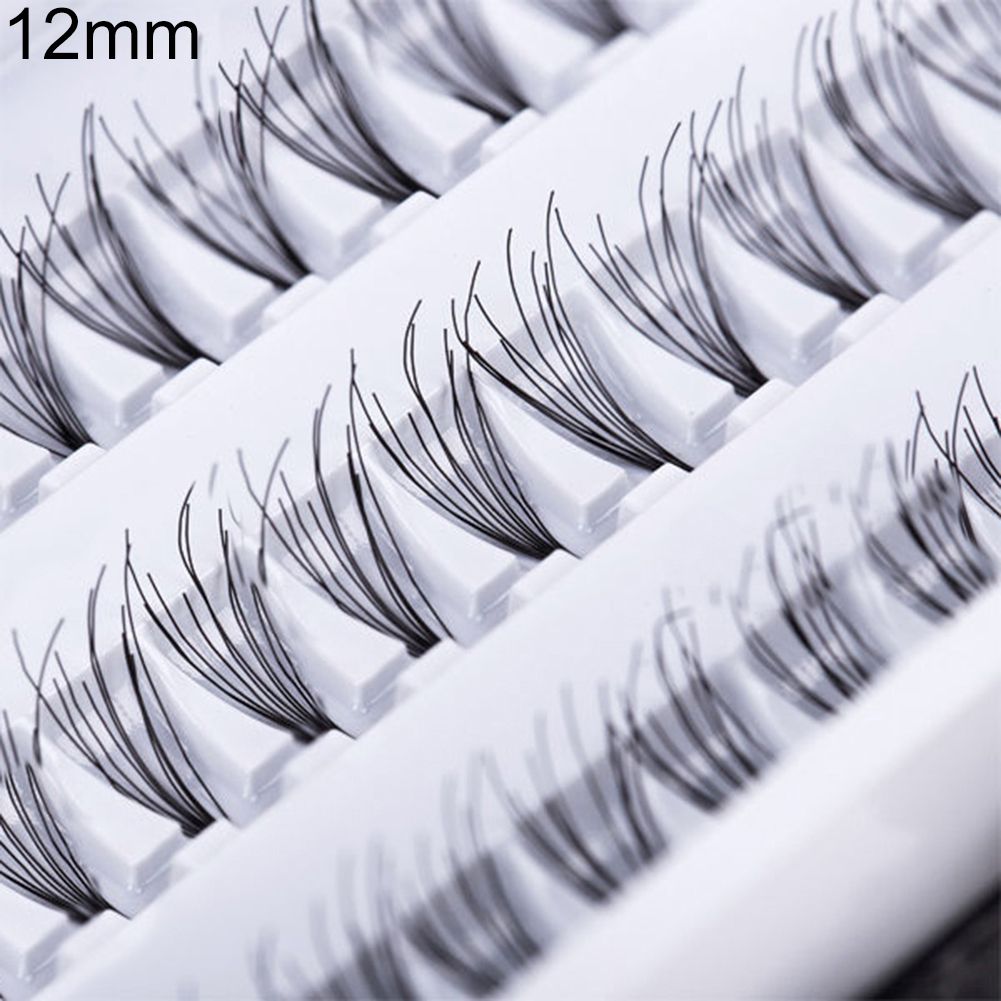 60 Clusters 8 10 12 14mm Individual False Eyelashes Long Eye Lashes Extension
