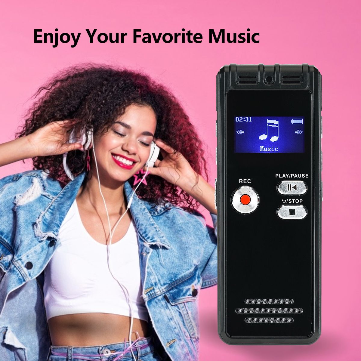 8GB Digital Voice Recorder Voice Activated Recorder MP3