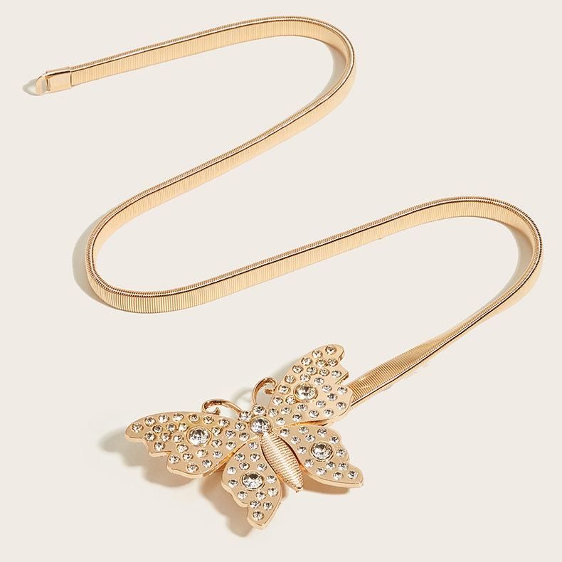 Metal Spring Waist Fashion Elastic Elastic Waist Chain Girdle