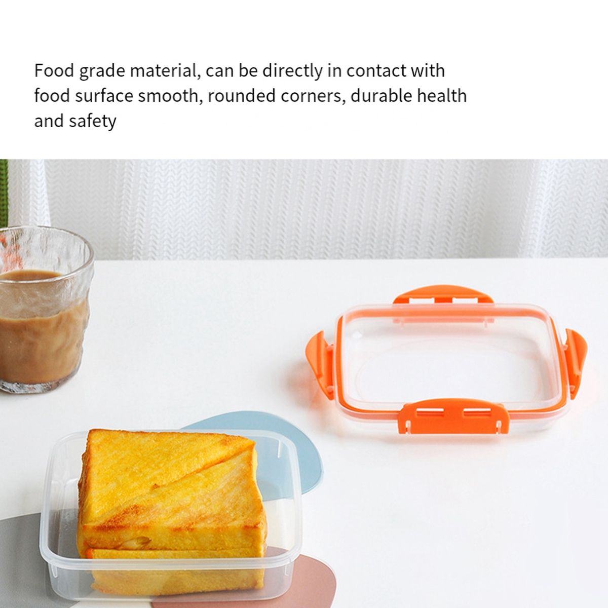 3 PCS Sandwich Containers - Microwave and Dishwasher Safe