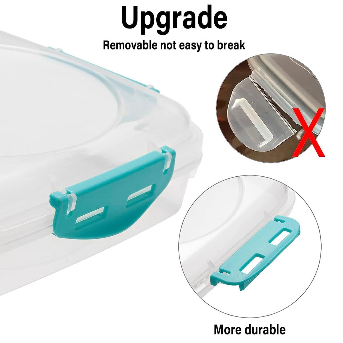 3 PCS Sandwich Containers - Microwave and Dishwasher Safe