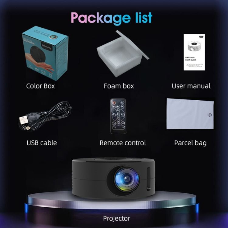 YT200 LED HD Mini Projector