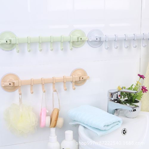 3 Pcs Suction Lock 6 Hook Wall Or Corner Mounted