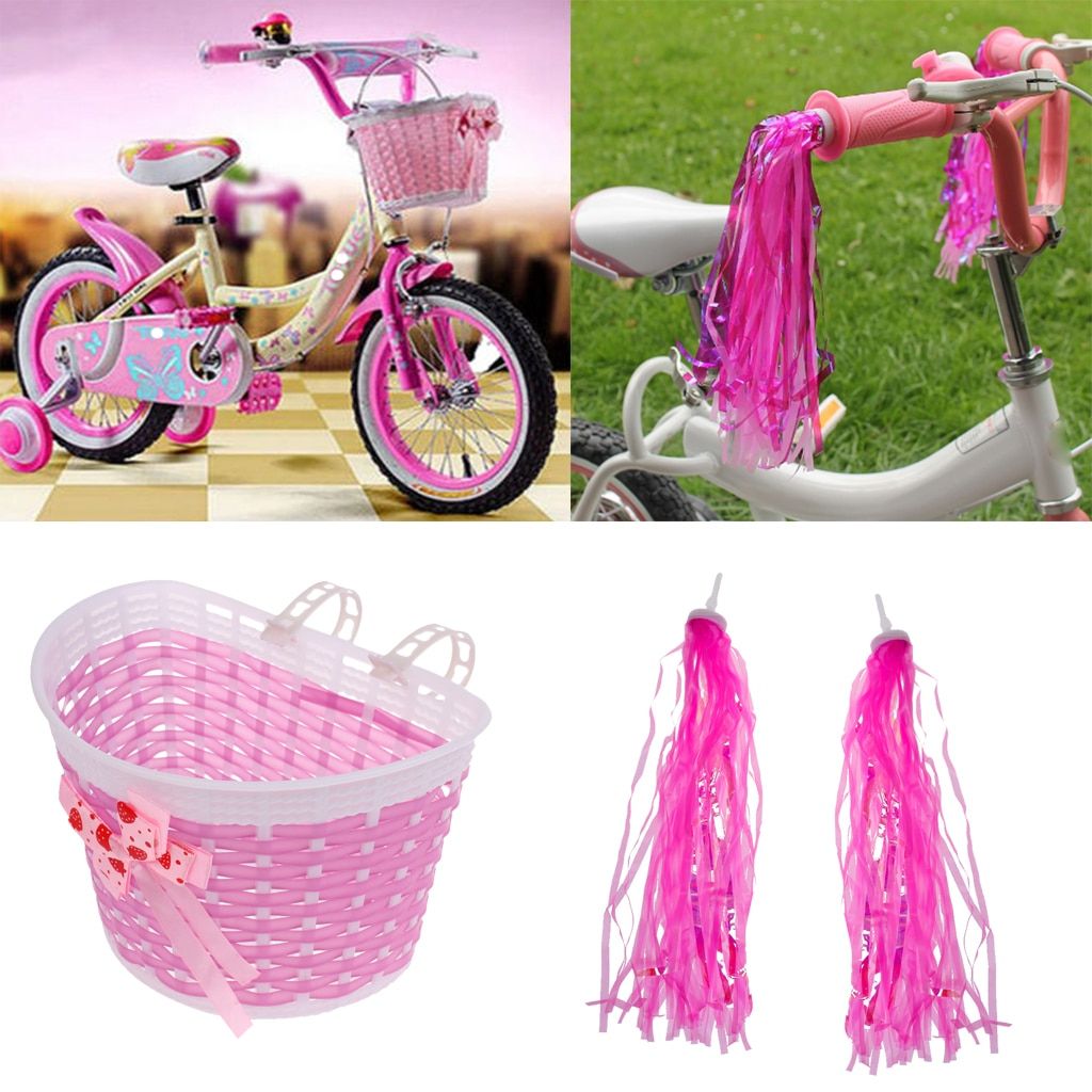 Kids Children Girls Bicycle Bike Handlebar Sparkle Tassels