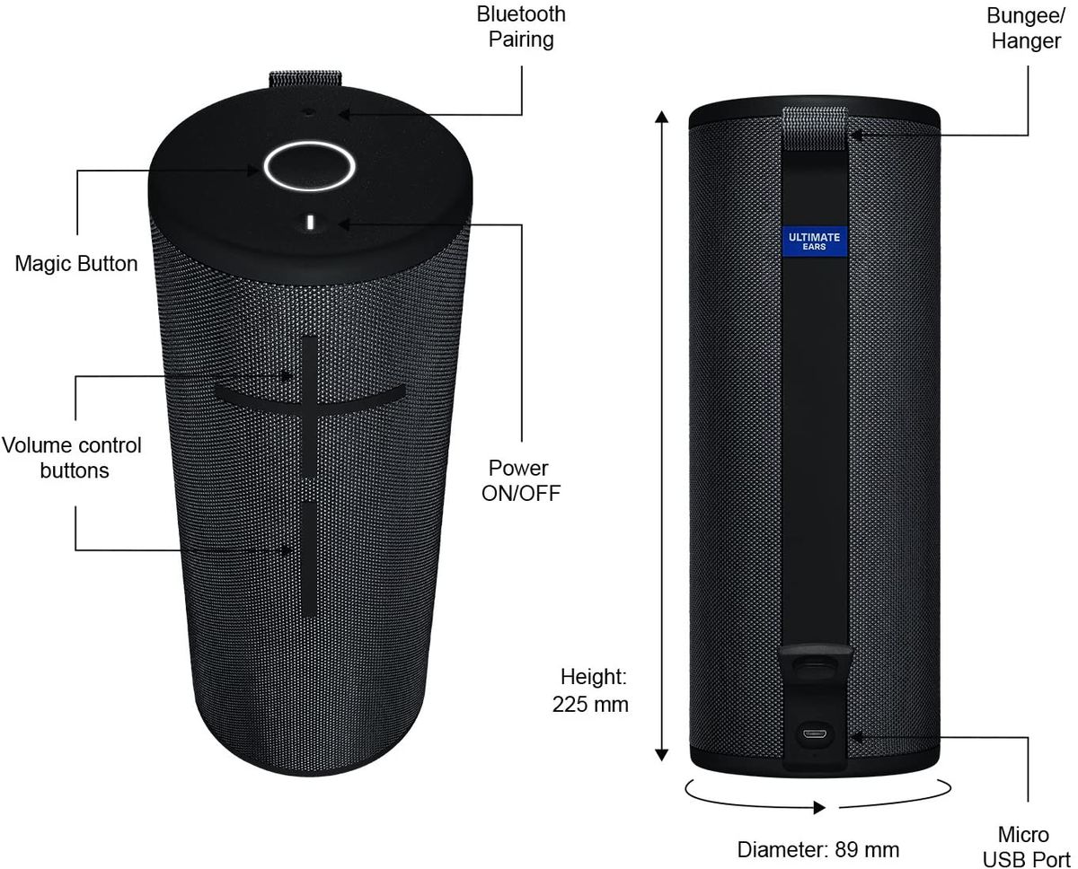 MEGABOOM 3 Portable Waterproof Bluetooth Speaker - Black