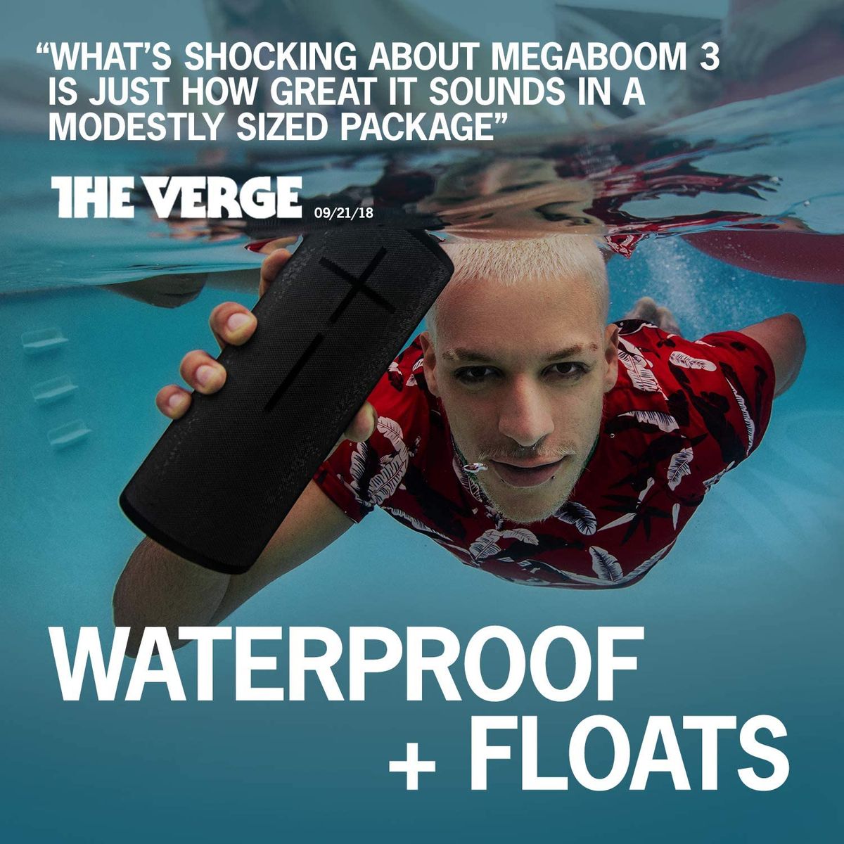 MEGABOOM 3 Portable Waterproof Bluetooth Speaker - Black