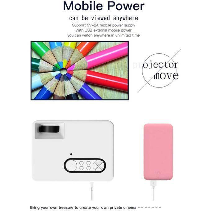 Full HD 1080P Home Theater LED Mini Multimedia Projector