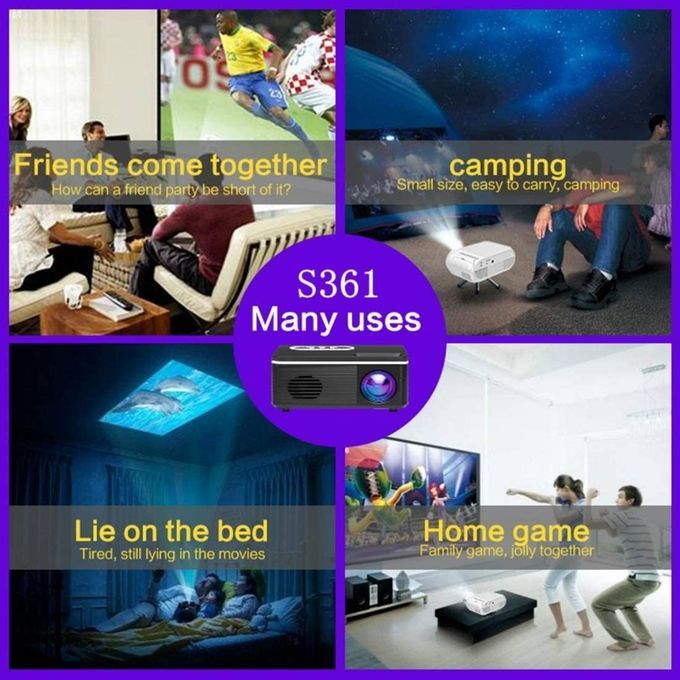 Full HD 1080P Home Theater LED Mini Multimedia Projector